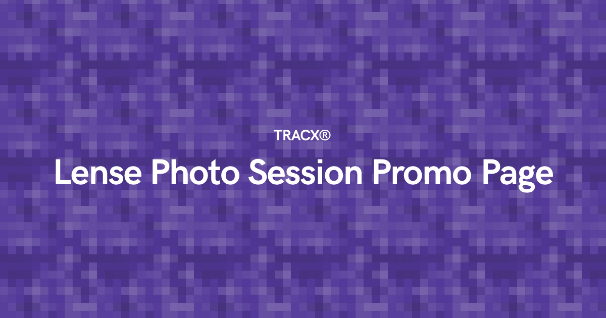 Lense Photo Session Promo Page
