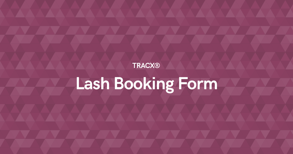 Lash Booking Form