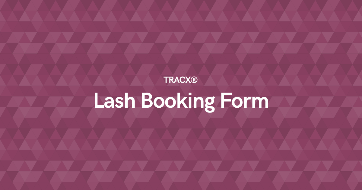 Lash Booking Form