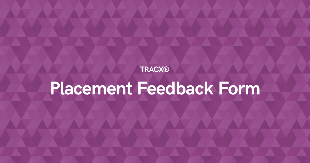 Placement Feedback Form