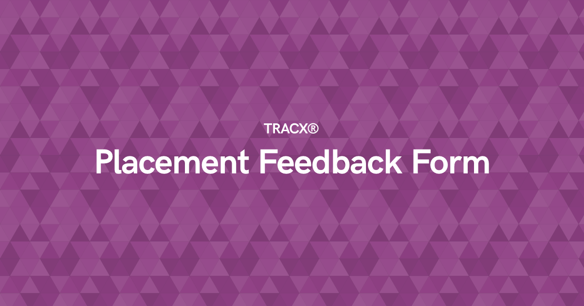 Placement Feedback Form