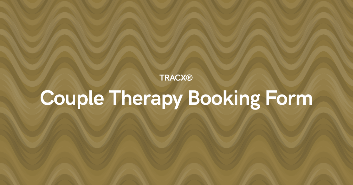 Couple Therapy Booking Form