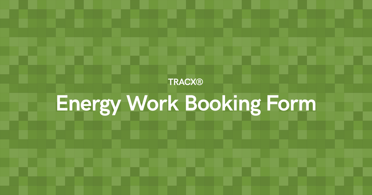 Energy Work Booking Form