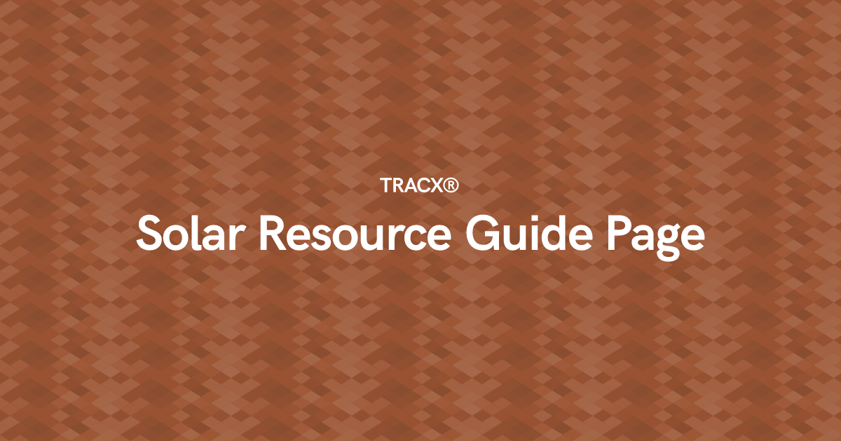 Solar Resource Guide Page