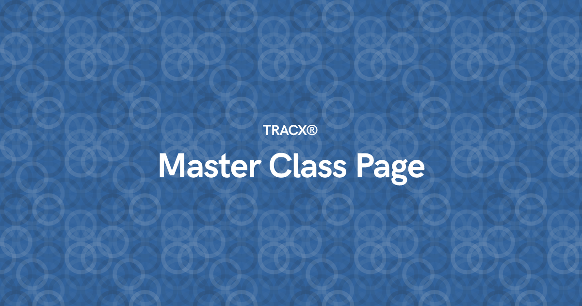 Master Class Page