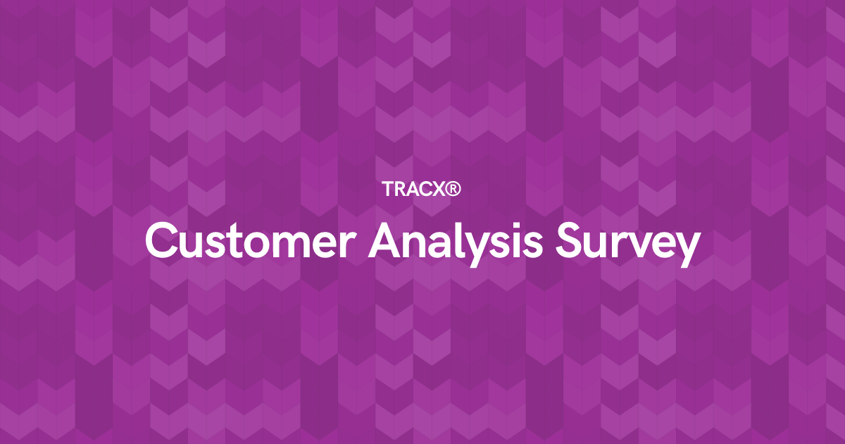 Customer Analysis Survey