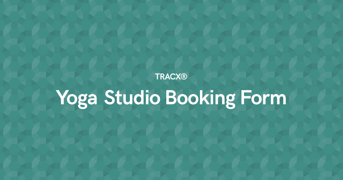 Yoga Studio Booking Form