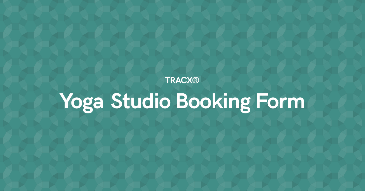 Yoga Studio Booking Form