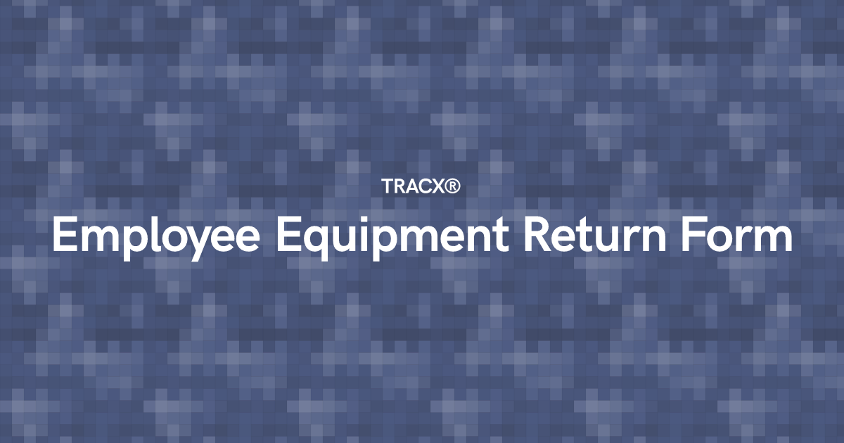 Employee Equipment Return Form