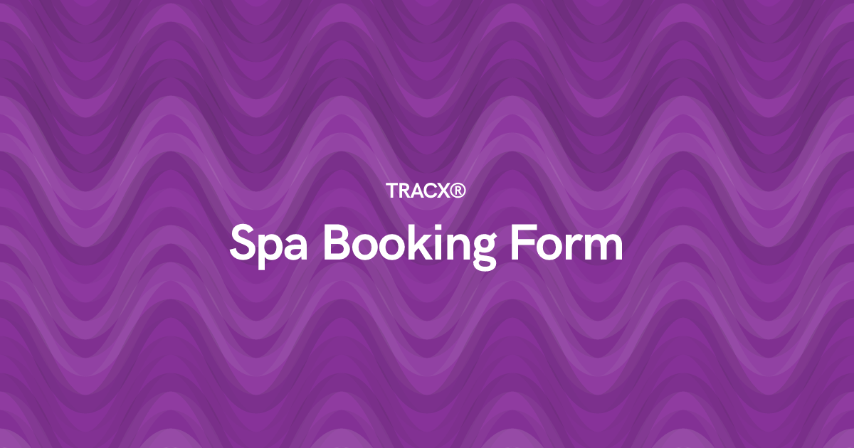 Spa Booking Form