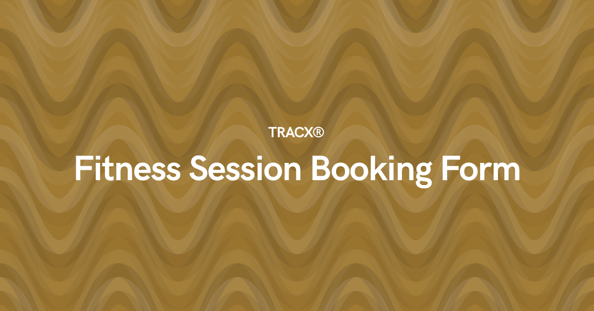Fitness Session Booking Form