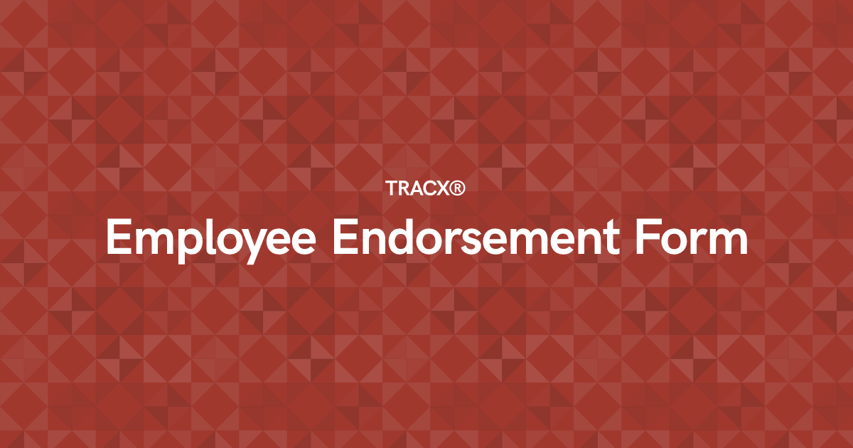 Employee Endorsement Form