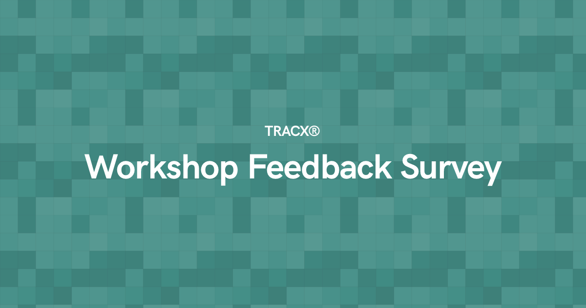Workshop Feedback Survey