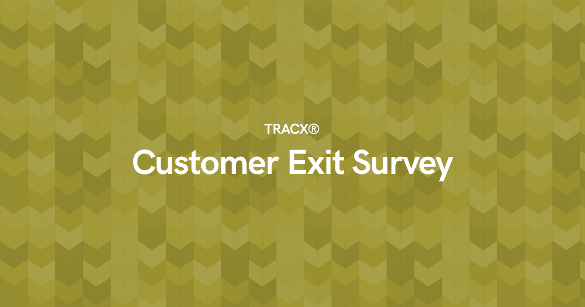 Customer Exit Survey