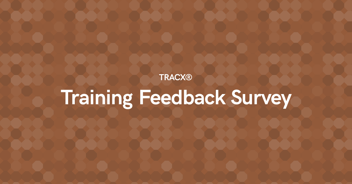 Training Feedback Survey