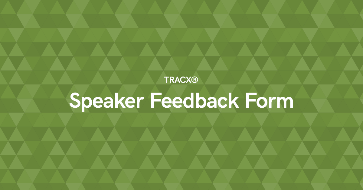 Speaker Feedback Form