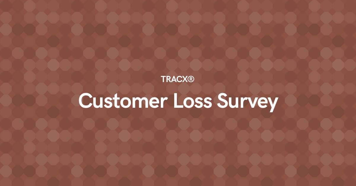 Customer Loss Survey