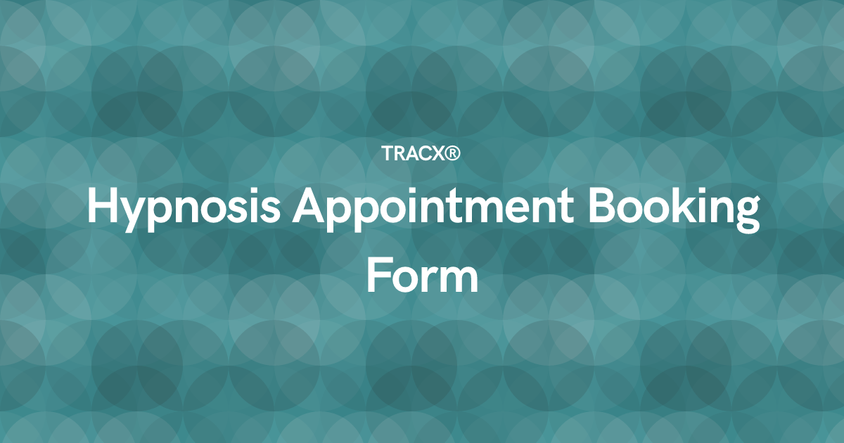 Hypnosis Appointment Booking Form