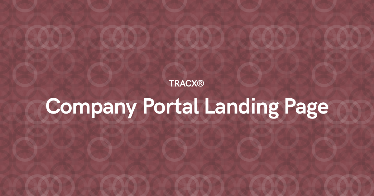 Company Portal Landing Page