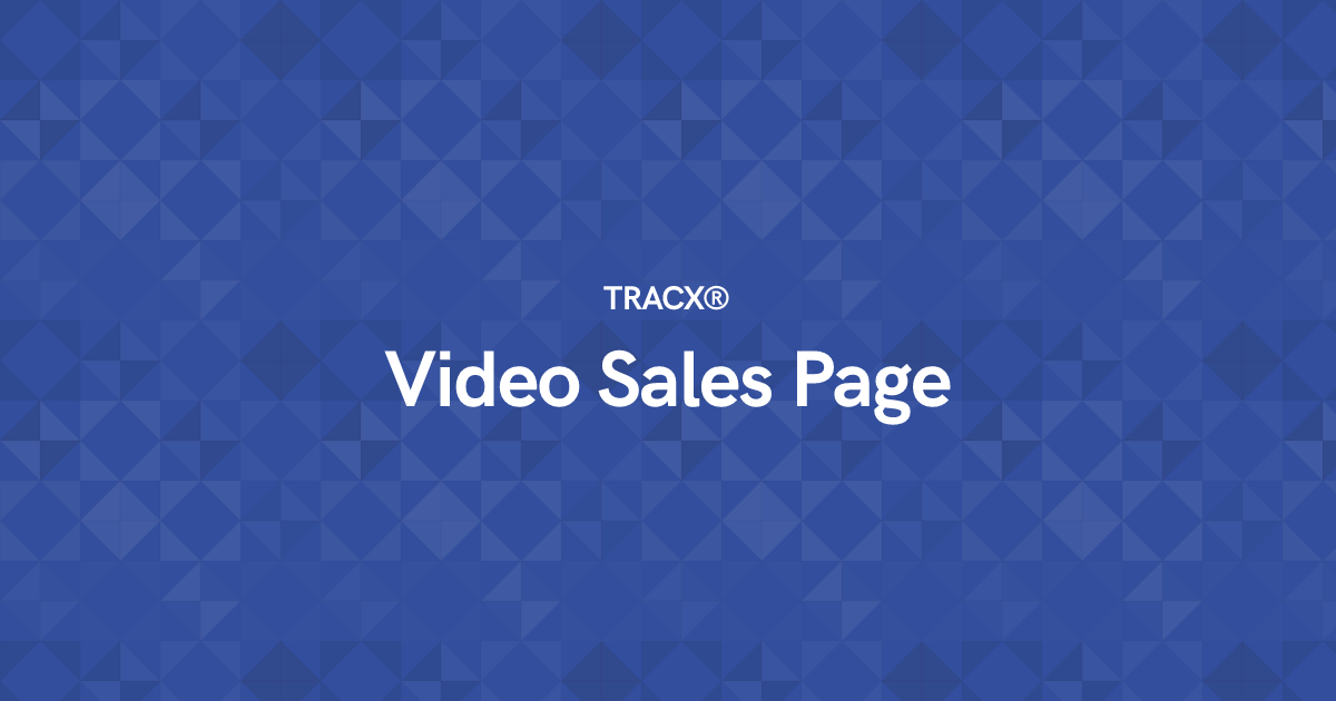 Video Sales Page