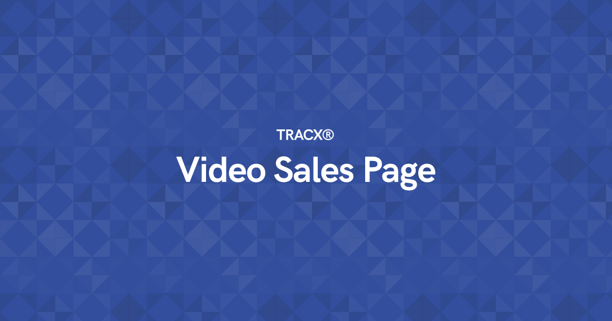 Video Sales Page