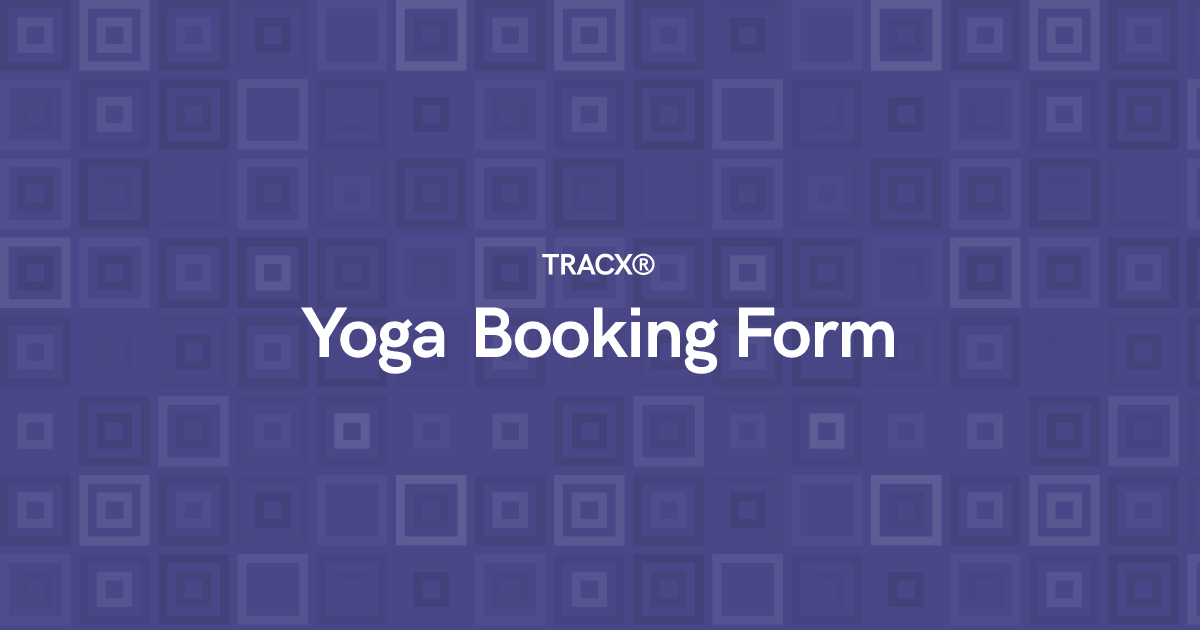 Yoga Booking Form