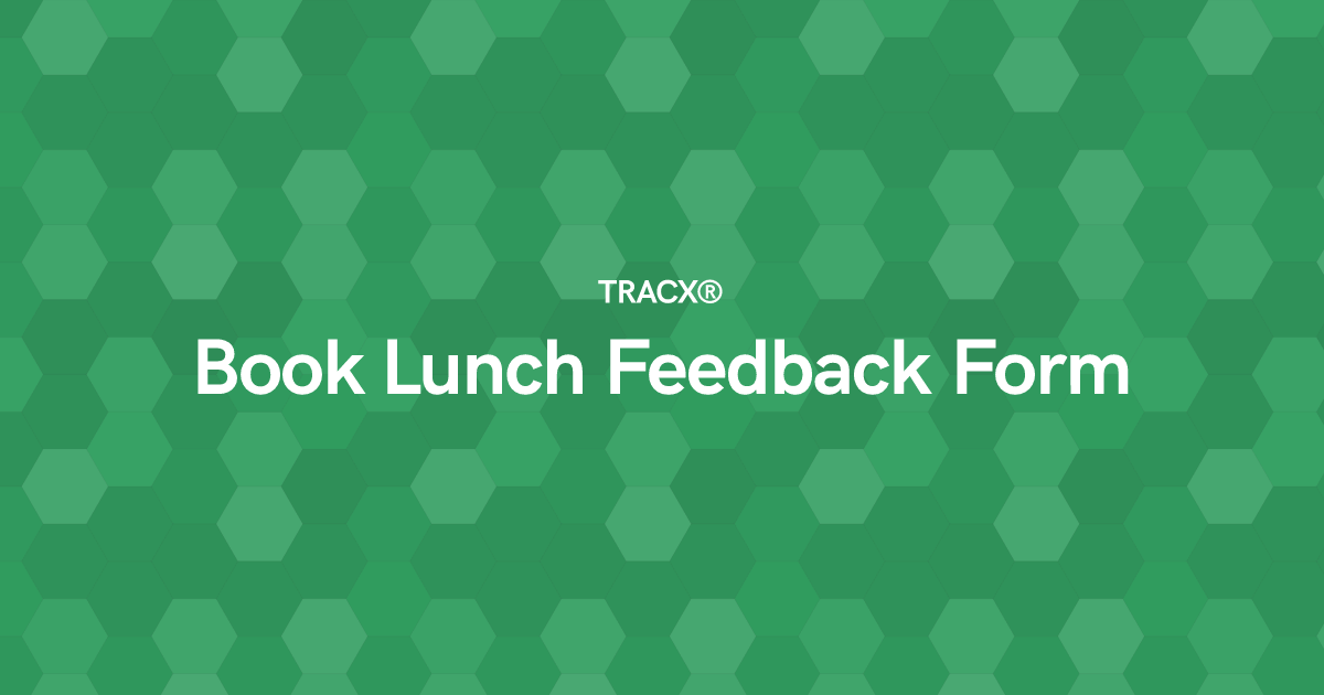 Book Lunch Feedback Form