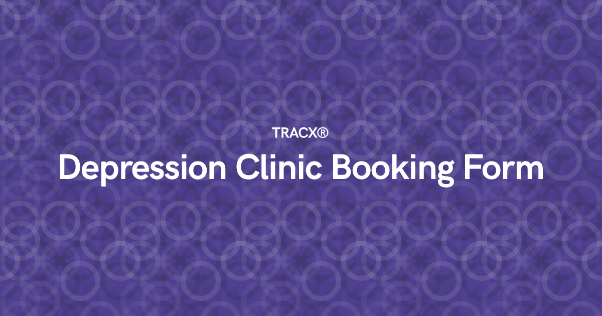 Depression Clinic Booking Form