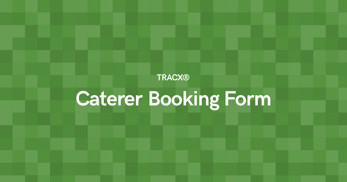 Caterer Booking Form