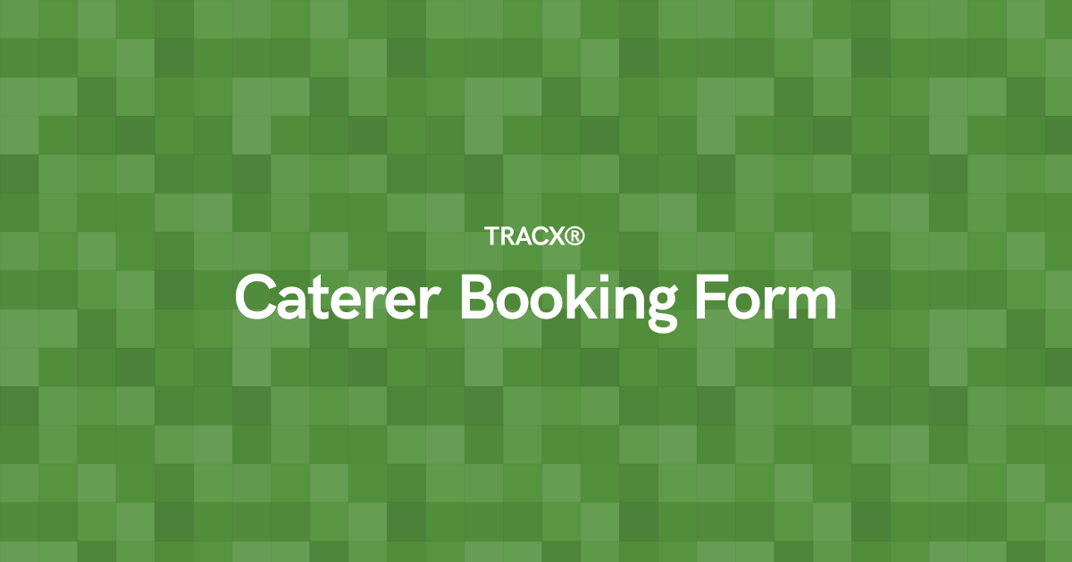 Caterer Booking Form