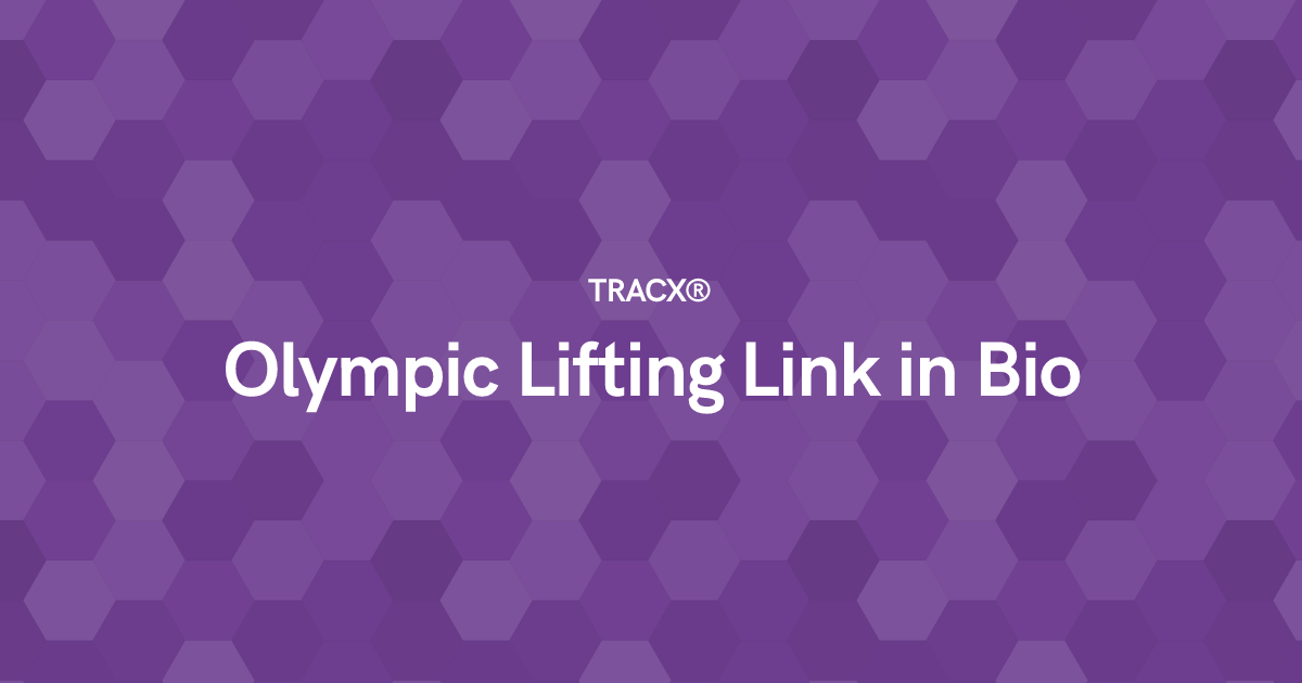 Olympic Lifting Link in Bio