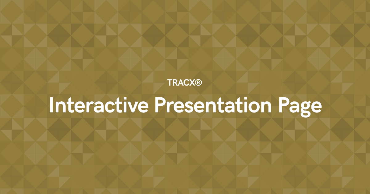 Interactive Presentation Page