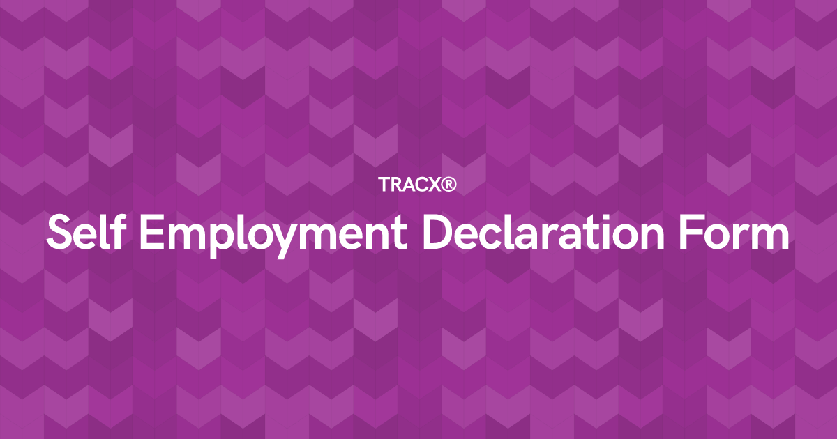 Self Employment Declaration Form