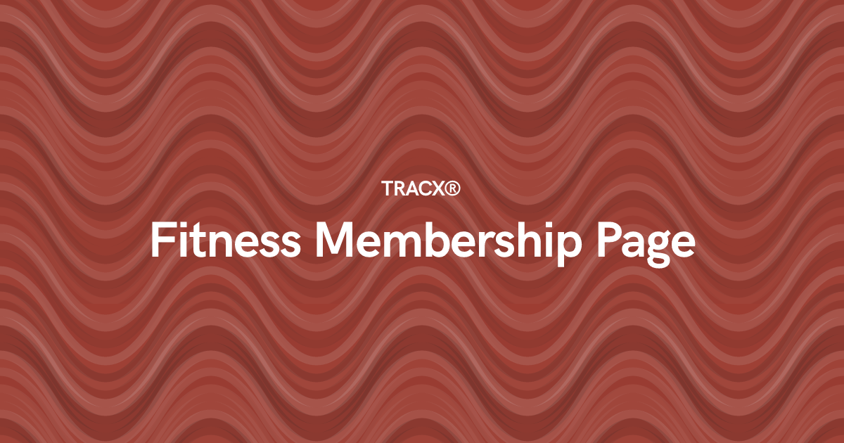 Fitness Membership Page