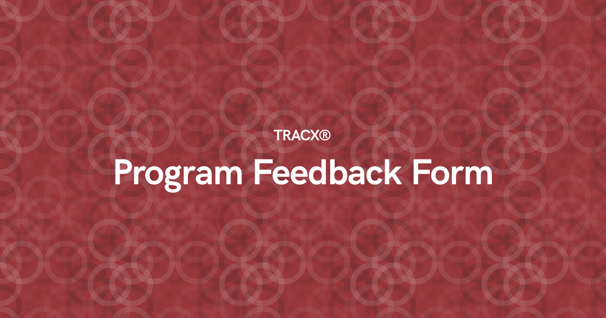 Program Feedback Form