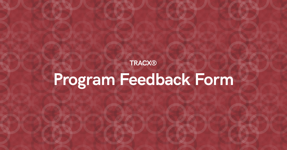 Program Feedback Form