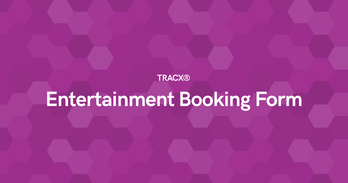 Entertainment Booking Form