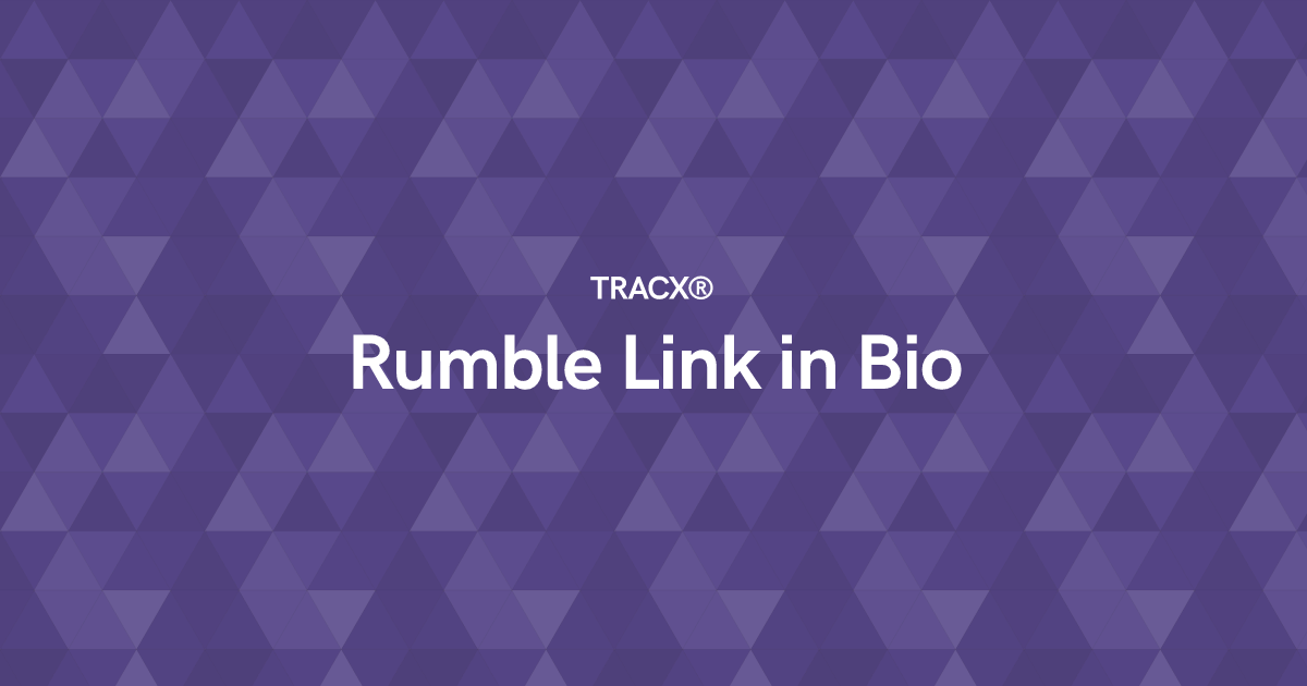 Rumble Link in Bio