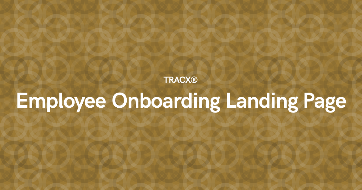 Employee Onboarding Landing Page