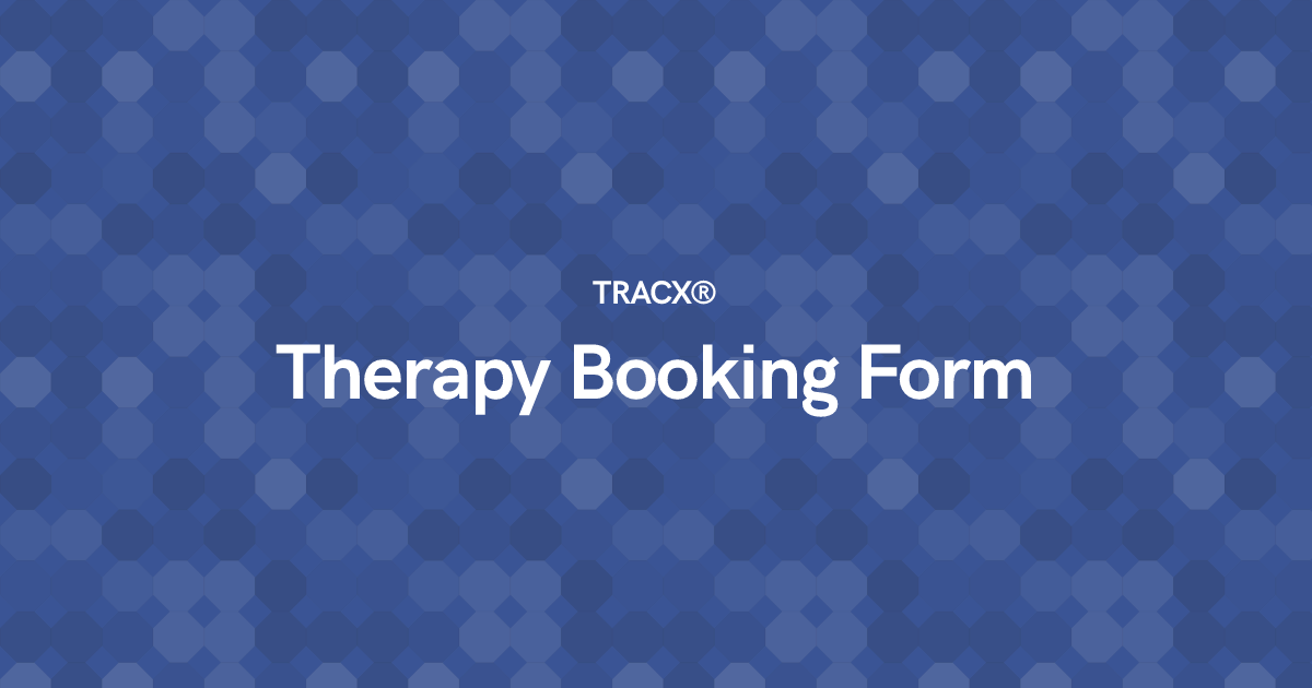Therapy Booking Form