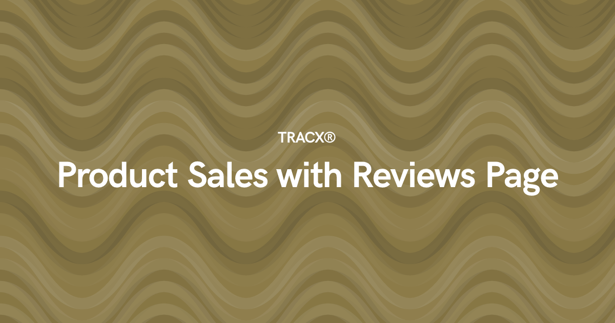 Product Sales with Reviews Page