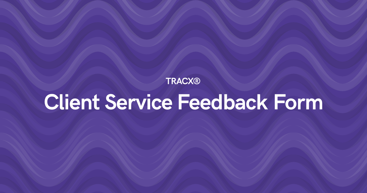 Client Service Feedback Form