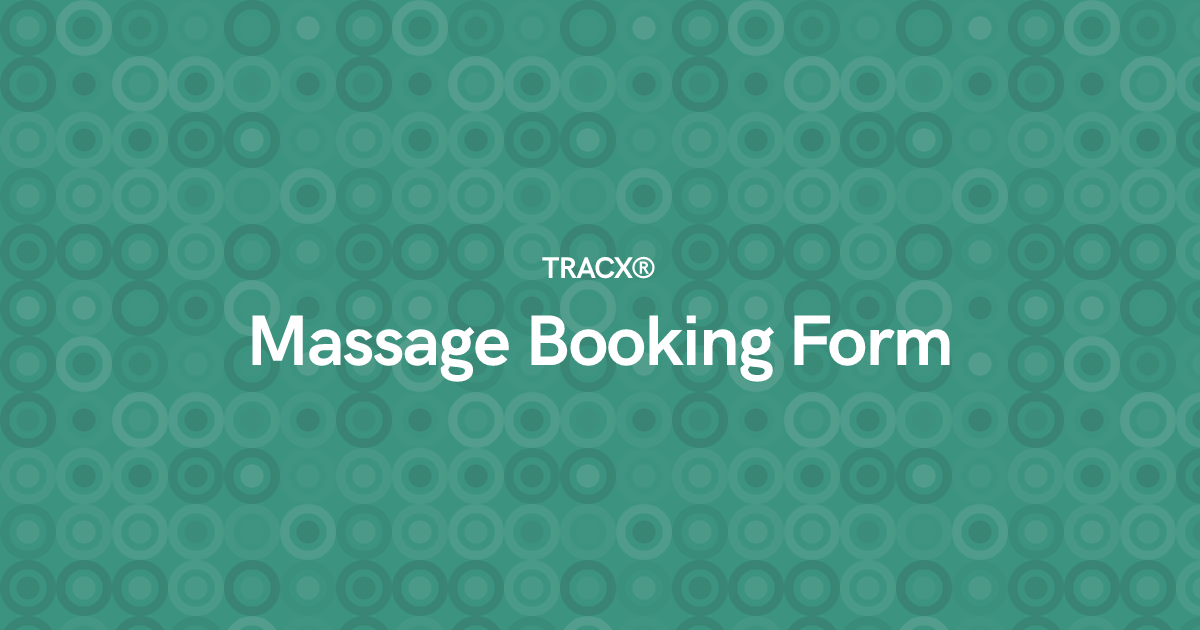Massage Booking Form
