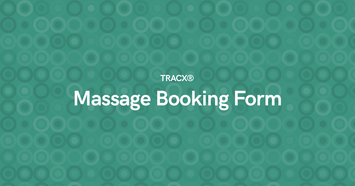 Massage Booking Form