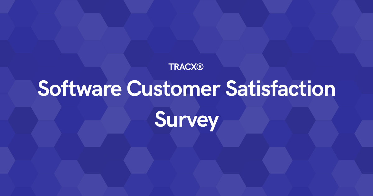 Software Customer Satisfaction Survey