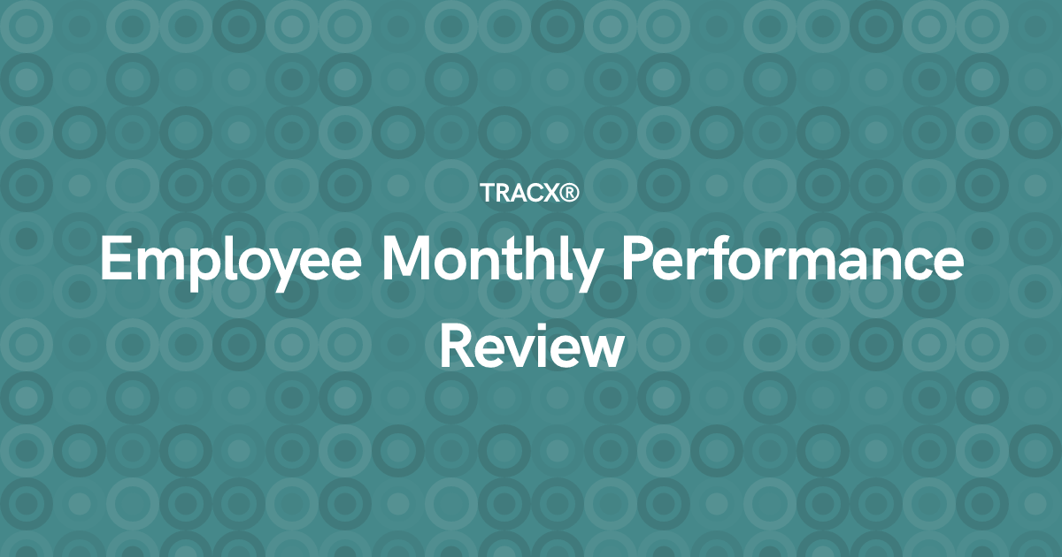 Employee Monthly Performance Review