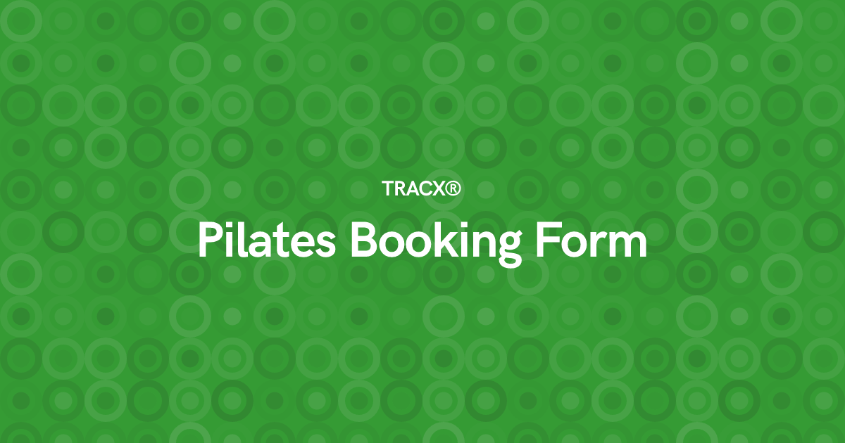 Pilates Booking Form