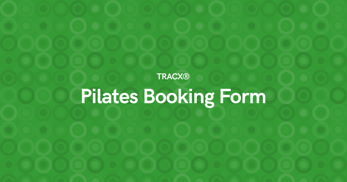 Pilates Booking Form