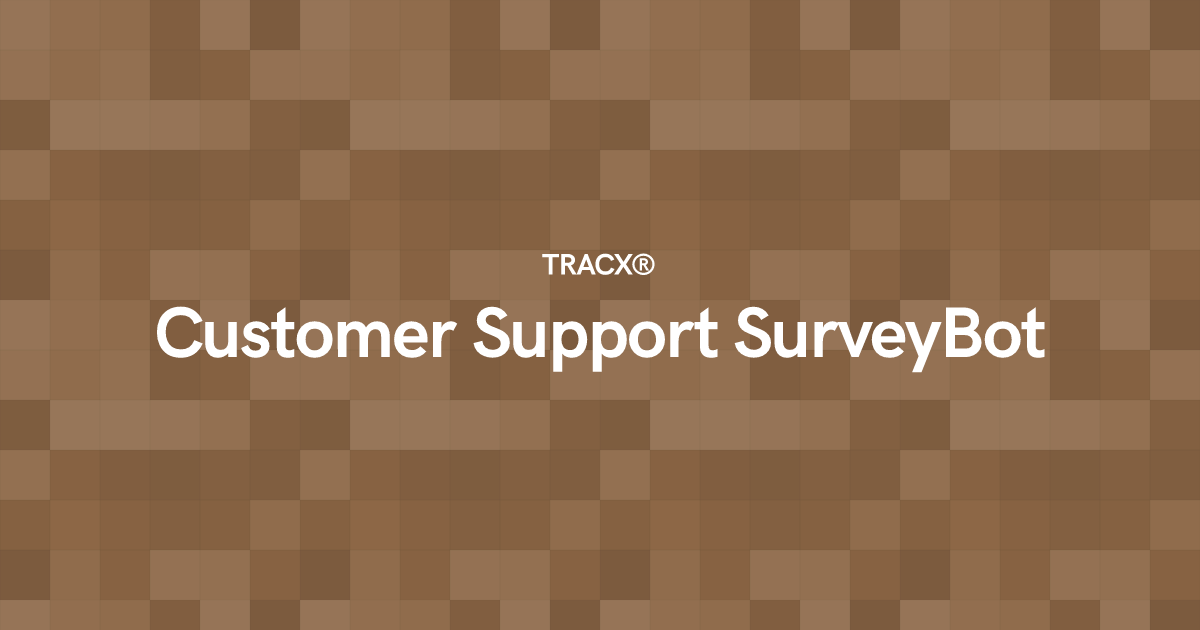 Customer Support SurveyBot