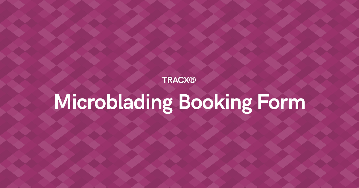Microblading Booking Form